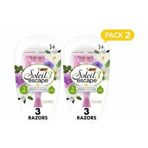 Pack 2 - Bic Soleil Escape Razors, 3 Razors Per Pack, Total 6 Razors